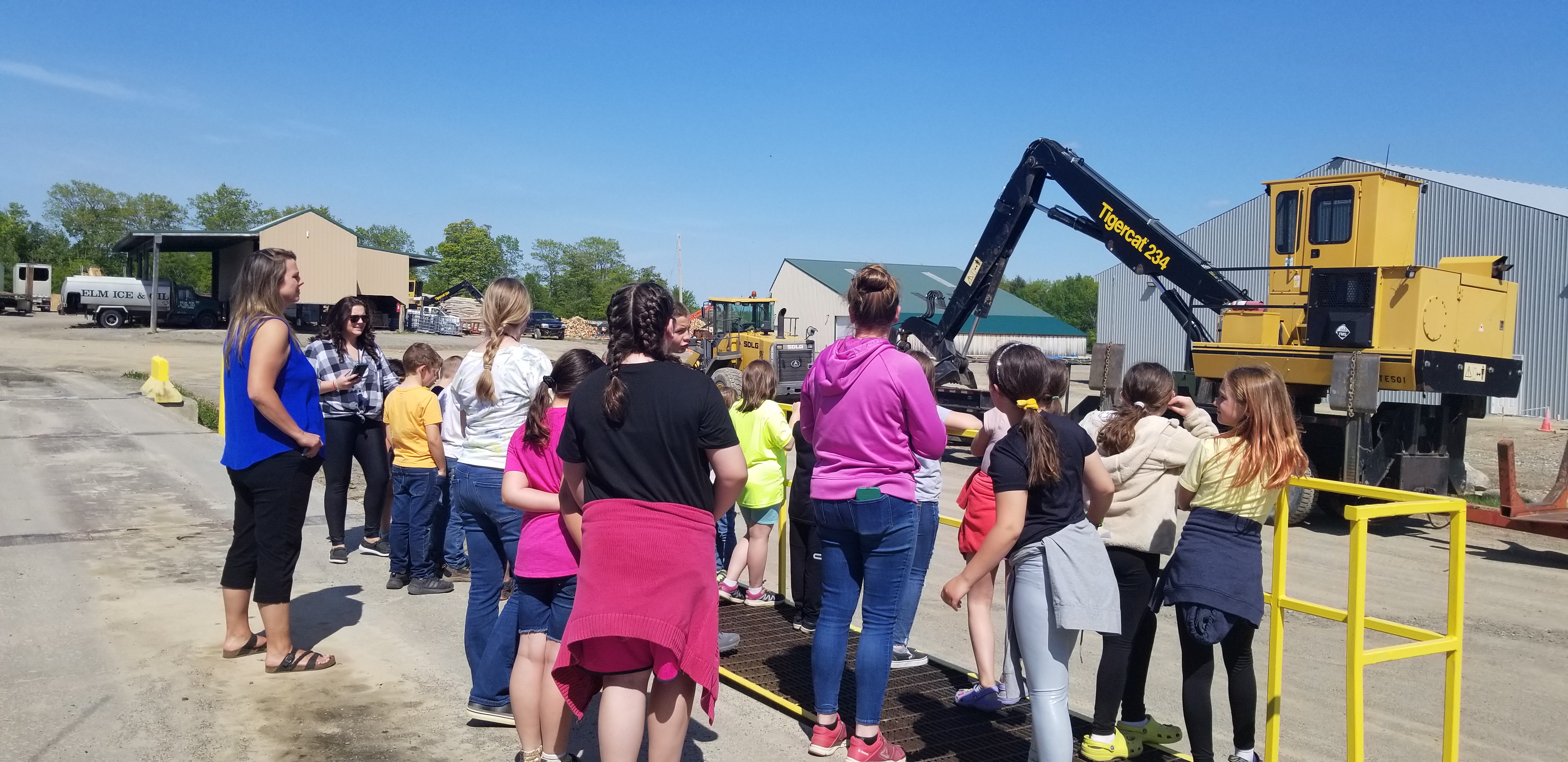 MSAD 30 After School Program tour of Treeline, Inc.